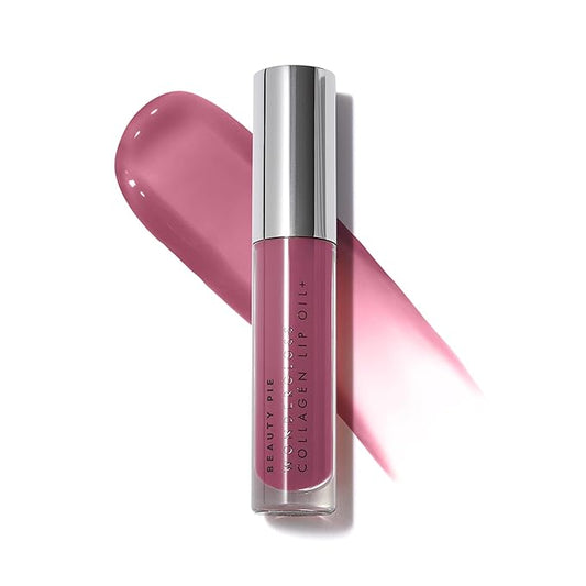 Beauty Pie Wondergloss Collagen Lip Oil + (Plum Naked) β Hydrating, Plumping, Non-Sticky Gloss with Collagen AC Micro-Vectors & Cherry Oils