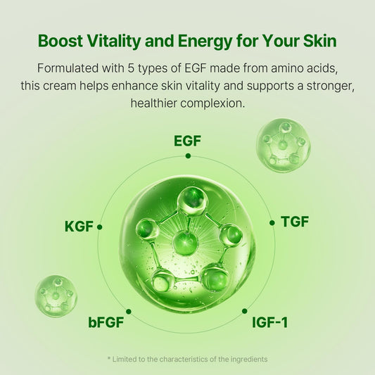 AVCA EGF Cica Repair Cream for Sensitive Skin, Redness Relief, and Hydration 100ml/3.38fl. oz.