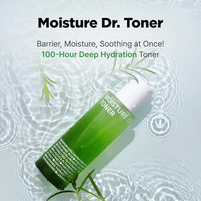 ISOI Moisture Dr. Soothing Duo - Tea Tree Ceramide Toner & Light Cream for Sensitive Skin, Korean Skincare