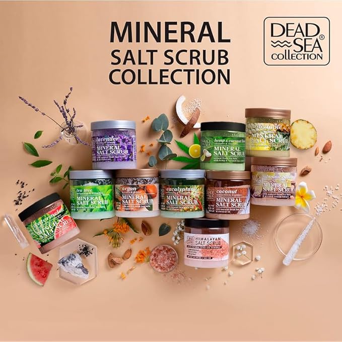 Dead Sea Collection Apple Cinnamon Salt Scrub β Exfoliating Body Scrub for Women β Moisturizing and Nourishing Skin β with Pure Oils and Dead Sea Minerals (23.28 Oz)