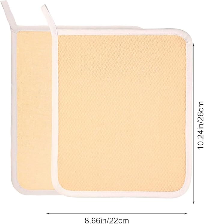 PHOGARY 6 Pack Exfoliating Wash Cloths for Body Scrub and Face Clean, Dual-Sided Wash Towels Bath Washcloths for Men Women Skin Massage Spa - Rough Exfoliating Side and Soft Terry Side