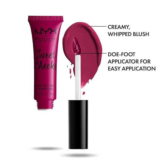 NYX PROFESSIONAL MAKEUP Sweet Cheeks Soft Cheek Tint, Cream Blush - Showgirl