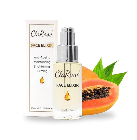 100% Natural Face Elixir - Anti-Ageing, Moisturising, Brightening, Firming - Luxury Oil selection β Vegan β 1 FL Oz