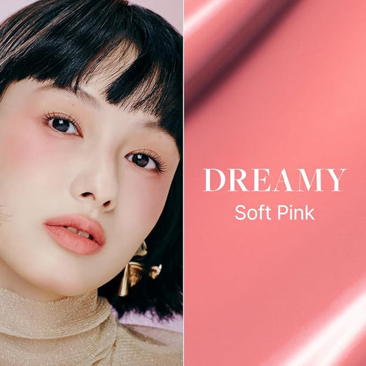 DEAR DAHLIA Petal Drop Liquid Blush β Multi-Use, High-Pigment, Lightweight & Long-Lasting, Dewy Finish, Vegan & Cruelty-Free, for Sensitive Skin, 4g β DREAMY