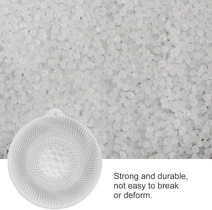 Foot Massage Pad Rubber Shower Brush Adsorbent Mini Scrubber Foot Scrub Pad Exfoliating Soothing Tired Feet Clean Reuse Home Travel(Light Grey)