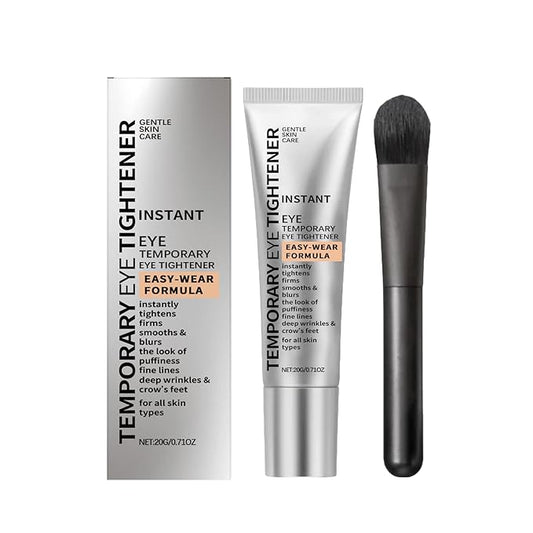 Eye Tightener Cream & Firming Eye Lifting Cream - Intensive Moisturizing Treatment to Help Improve the Appearance of Fine Lines & Dark Circles, Lightweight Formula with Application Brush - 0.71 oz