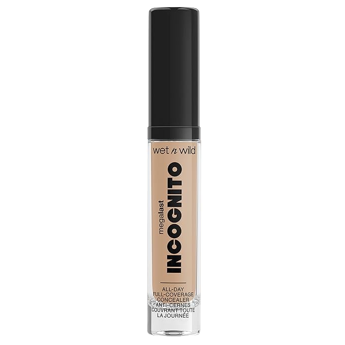wet n wild Mega Last Incognito All-Day Full Coverage Liquid Matte Concealer, Medium Neutral