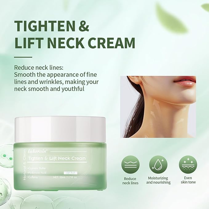 Tighten and Lift Neck Cream,Advanced Anti-aging Neck Cream,Even Skin Tone,Hydrate and Smooth Neck,Hydrating Neck Cream for Fine lines, Loose & Sagging Skin On Face,Neck