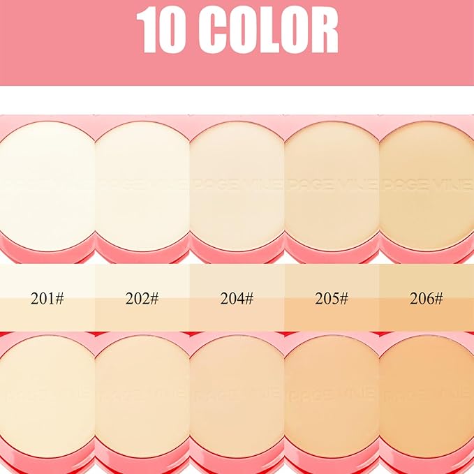 Dau Dau SILK DREAM Double Layer Matte Compact Powder,Blendable Oil Free Foundation Powder,Full Coverage with Flawless Finish