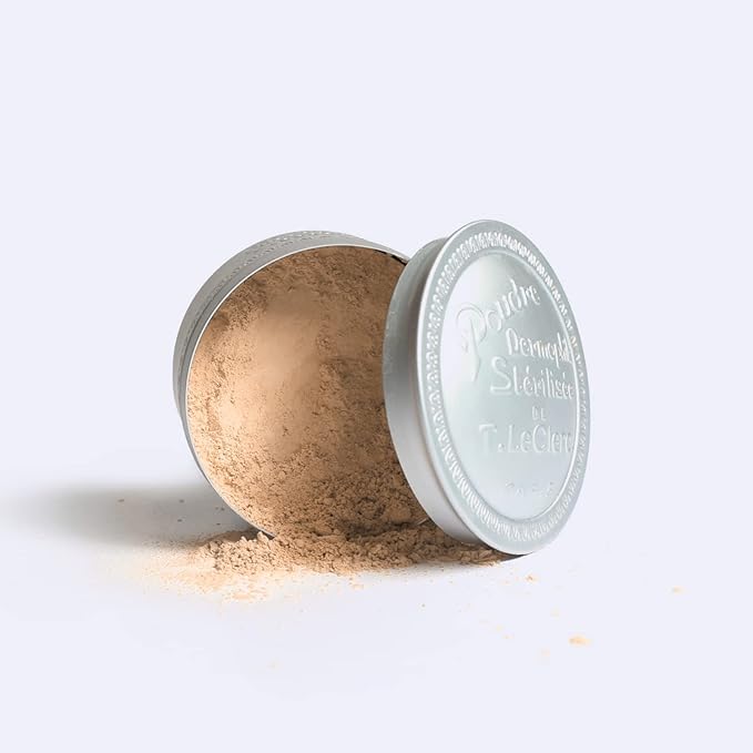 T. LeClerc Loose Facial Powder - Face Makeup Setting Powder Longwear, Blendable Mineral Minimizes Pores & Perfects Skin Tones Blurs Fine Lines Foundation, Concealer, Smoothes, Mattifies (Camelia)
