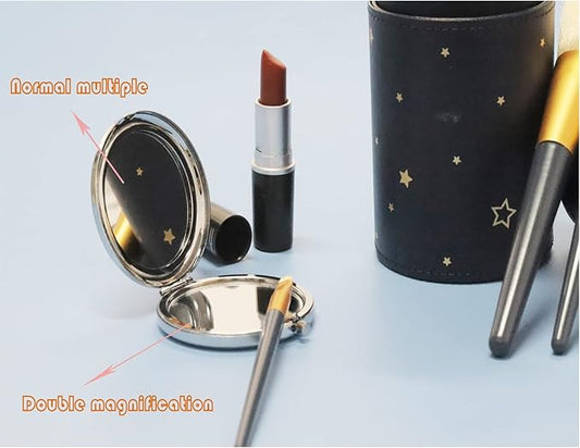 LQRI Snow W Princess Makeup Mirror Faily Cartoon Tales Princess Compact Makeup Mirror Faily Cartoon Tales Film Fans Gift