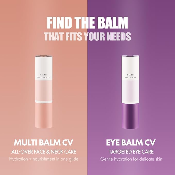 KAHI Eye Balm CV - Age-Defying, Hydrating, 3D Lifting Under Eye Moisturizer Stick with Beluga Caviar Oil - Corrector for Dark Circles β Luxury Korean Skincare (9g, 0.31 oz)