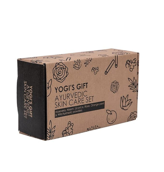 YOGIβS GIFT β Celebrating health Ayurvedic Skin Care Sampler | Six Powders in One Pack | Aloe vera, Rose petal, Wild Turmeric, Licorice, Neem & Orange Peel Powders 1oz Each | Soap Making Ingredient