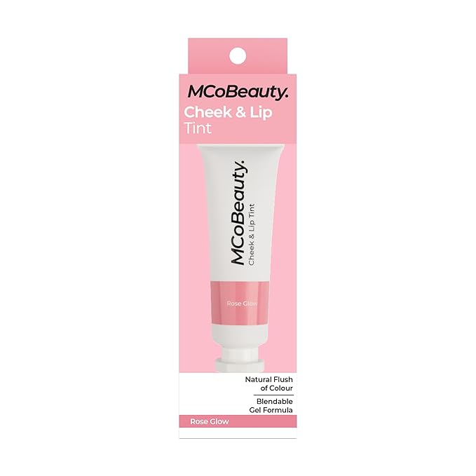 MCoBeauty Cheek & Lip Tint, Rose Glow, Vibrant Pop of Color for Cheeks and Lips, Vegan, Cruelty Free Cosmetics