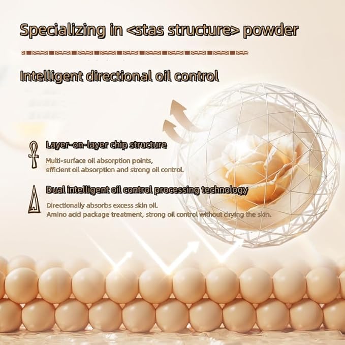 ZEESEA Pressed Powder Long Lasting Oil Control Facial Finishing Brighten Setting Powder Multi-use Foundation(#03 Translucent)