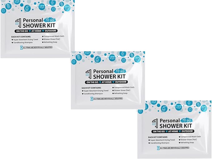 Compact Personal Shower Kit To-Goβ Your Hygiene Companion for Travel, Gym, and Outdoor Adventures (3)
