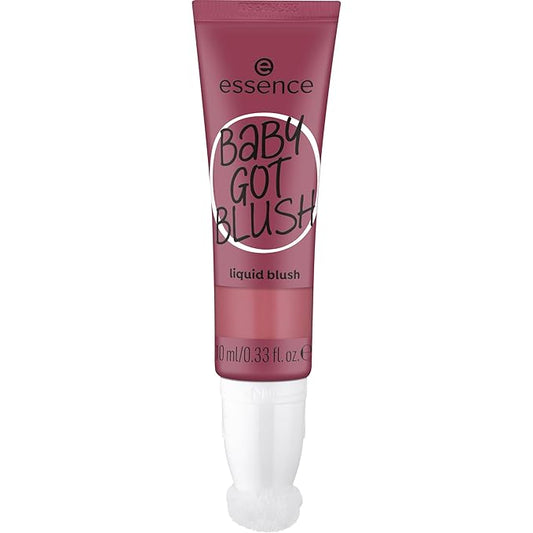 essence | Baby Got Blush Liquid Blush | Lightweight, Buildable, Radiant with Sponge Applicator | Vegan & Cruelty Free (20 | Blushin Berry)
