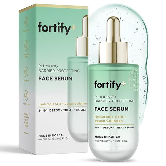 9-in-1 Korean Hyaluronic Acid Face Serum with Aloe Vera & Zeolite - Deep Hydrating, Anti-Aging & Protecting - Clean Beauty, Natural Germ-Fighting - All Skin Types - 50ML/1.7Fl.Oz