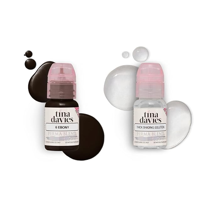 Tina Davies Professional Bolder Brown Brow Pigment Collection - Permanent Eyebrow Makeup - Colours Heal True to Tone - Includes Colour Chart - 8 x 1/2oz bottles