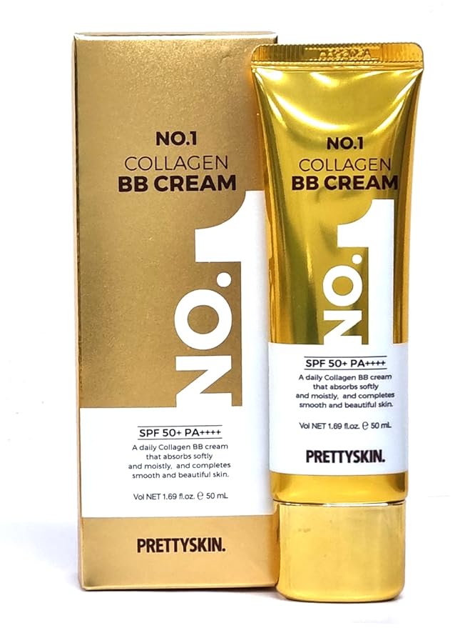 Collagen BB Cream with Zinc Oxide & Titanium Dioxide β Lightweight Daily Korean BB Cream for Moisture Balance, Natural Coverage & Skin Comfort (1.69 fl.oz.)