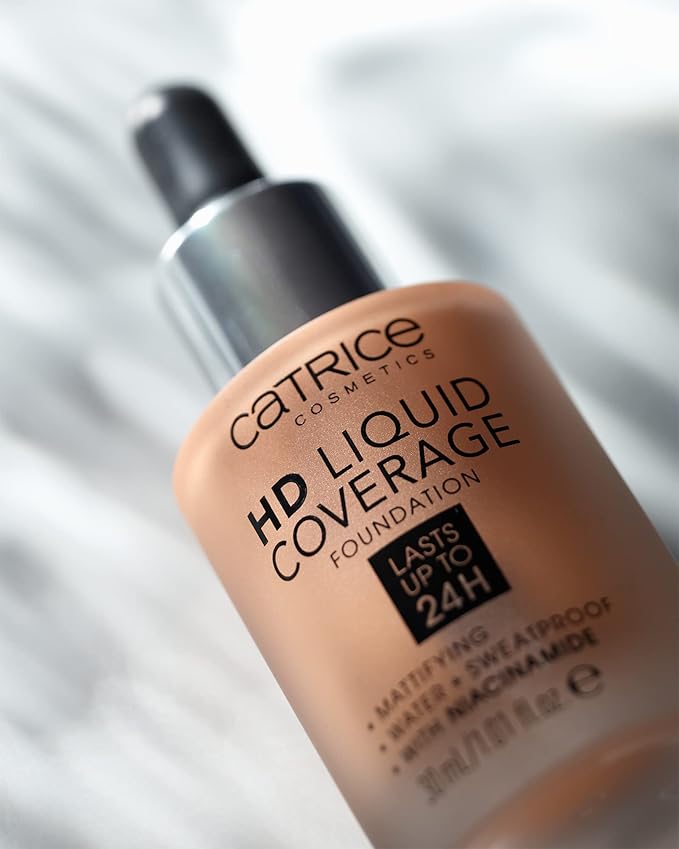 Catrice | HD Liquid Coverage Foundation | High & Natural Coverage | Vegan & Cruelty Free (080 | Caramel Beige)