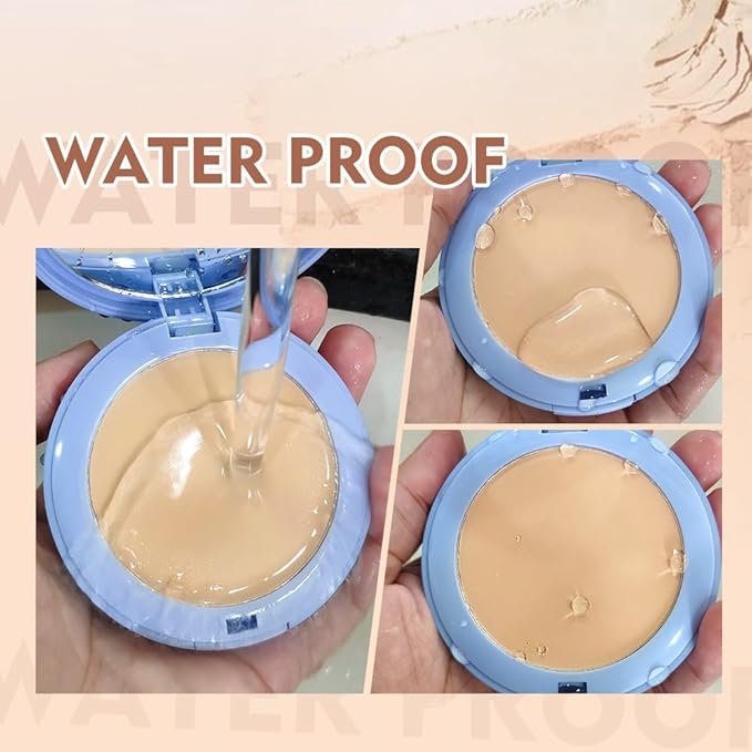 Oil Control Face Pressed Powder, Matte Smooth Flawless Setting, Face powder for older women Waterproof Long Lasting Finishing Powder, Cruelty Free, Lightweight, 0.35 oz (NATURAL BEIGE, A)