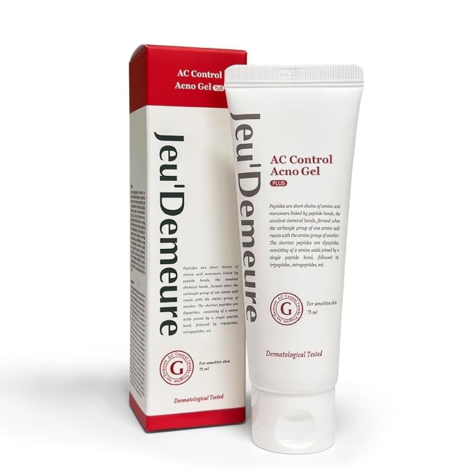 JEU'DEMEURE AC Control Gel Acne Treatment for Sensitive Skin, Pimple Breakout, Peptide, Calming, Blemish Acne, Korean skin care 2.53 fl oz