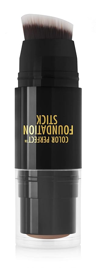 Black Radiance Color Perfect Foundation Stick with Soft Brush Applicator Duo β Buildable, Blendable Versatile Pigment-Rich Formula - Cashmere