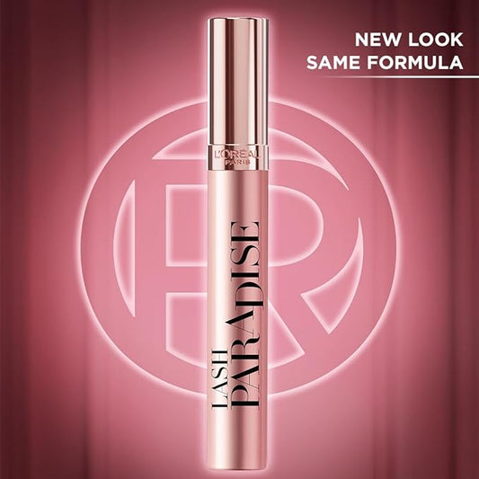 L'Oreal Paris Voluminous Makeup Lash Paradise Mascara, Voluptuous Volume, Intense Length, Feathery Soft Full Lashes, No Flaking, No Smudging, No Clumping, Mystic Black, 0.25 Fl Oz (Pack of 2)