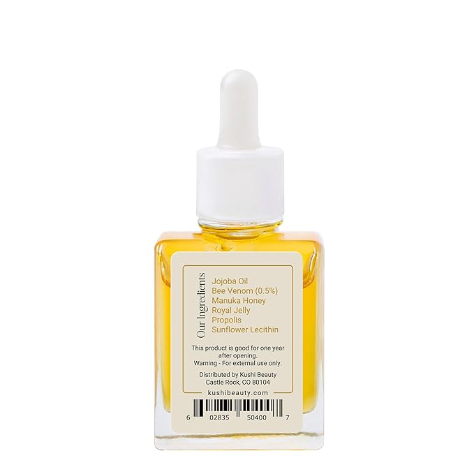 KUSHI Bee Venom Serum β Hydrating & Firming Face Serum for Radiant, Youthful-Looking Skin β Cruelty-Free, No Parabens or Sulfates β 15ml