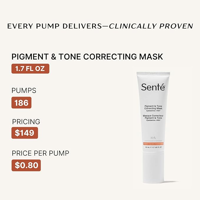 SentΓ© Cysteamine HSA Pigment and Tone Corrector- Hyperpigmentation Treatment For Reducing The Appearance of Dark Spots And Improving Skin Tone - 1.7 Fl Oz