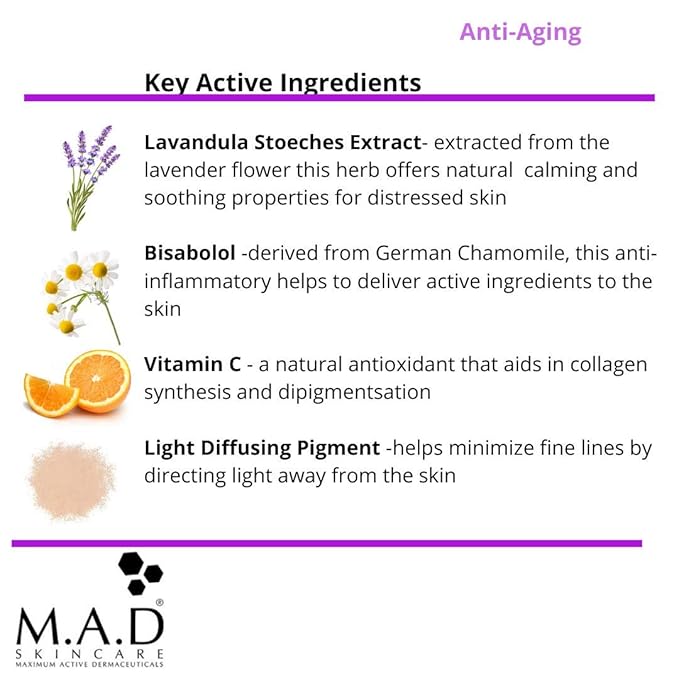 M.A.D Skincare Anti-Aging Vanish Age Diffusing Primer - Gently Tinted