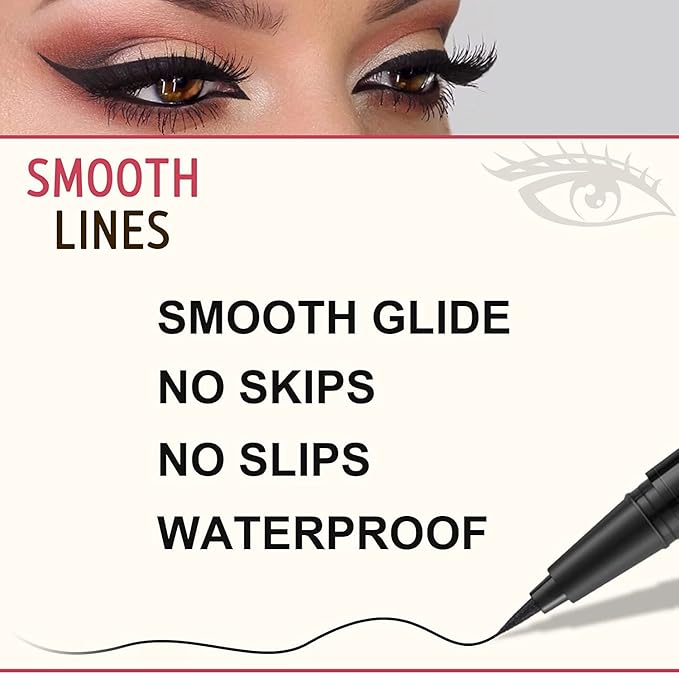 LAVONE Eyebrow Stamp Pencil Kit for Eyebrows Makeup, with Waterproof Eyebrow Pencil, Eyeliner, Eyebrow Pomade, and Dual-ended Eyebrow Brush - Dark Brunette
