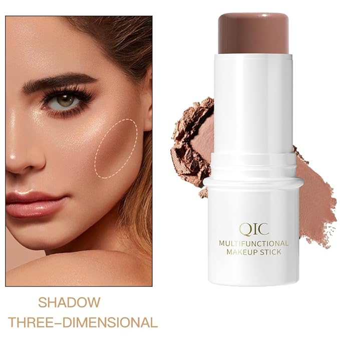 Cream Contour and Hightlight Stick Set Face Shading Concealer Stick Hightlighter Bronzer Beauty Wand Natural Makeup