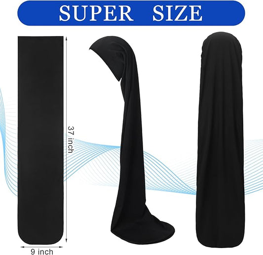 4 Pcs Jumbo Dreadlock Cap 37'' Hair Dreads Head Wrap Loc Wraps for Dreads Hair Accessories for Men Women Sleeping