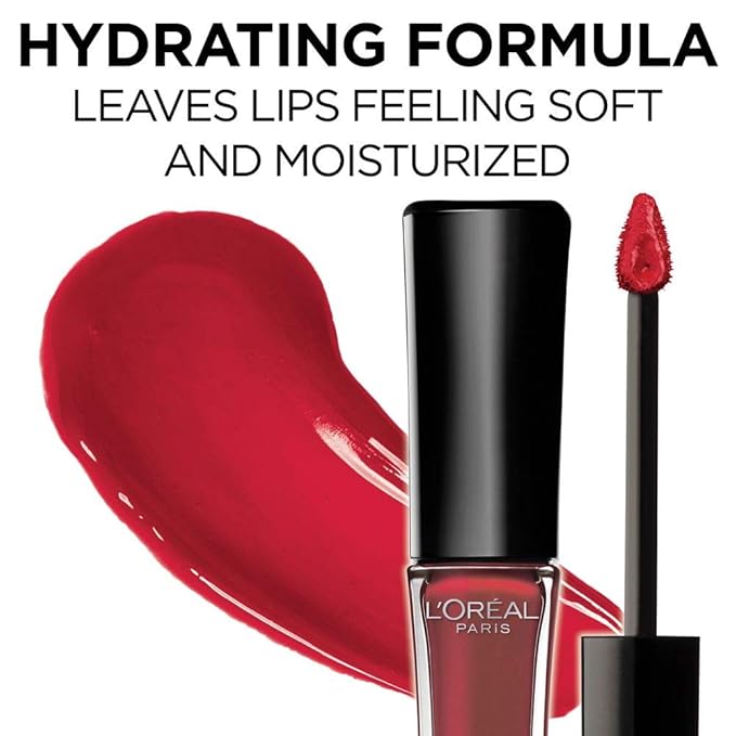 LβOreal Paris Makeup Infallible 8 Hour Hydrating Lip Gloss, Pink Topaz, 0.21 Fl Oz