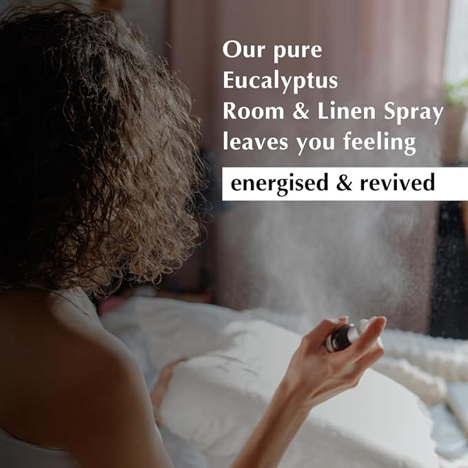 Eucalyptus Room, Linen & Pillow Spray by Aromafume | 100ml/3.38 fl oz | with Pure Eucalyptus Essential Oil | Aromatherapy | Mist for Bedding, Fabrics