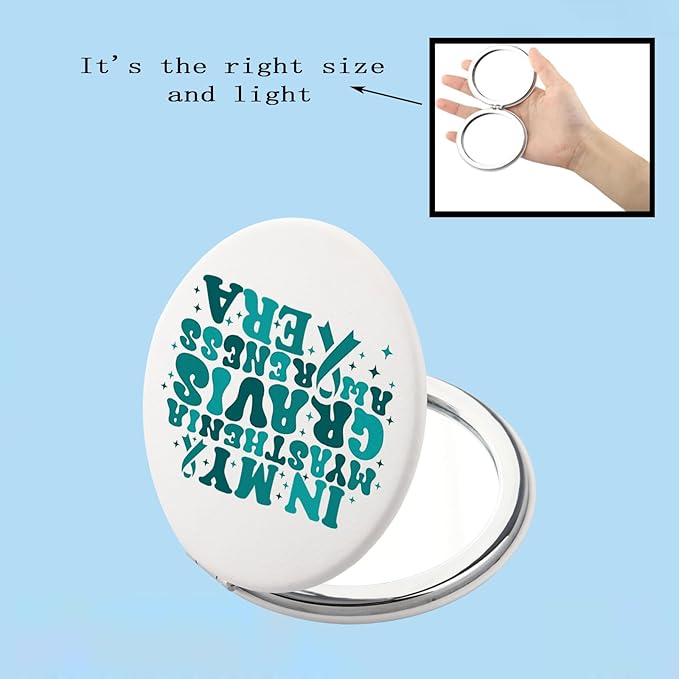 BEKECH Myasthenia Gravis Awareness Gifts in My Myasthenia Gravis Awareness Era Compact Mirror MG Warrior Gifts