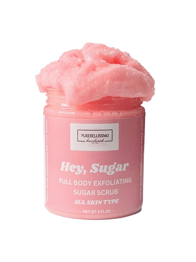 Radiant Glow Sugar Scrub - Natural Exfoliation & Moisturizer, Unveil Your Skinβs Natural Beauty, 8oz