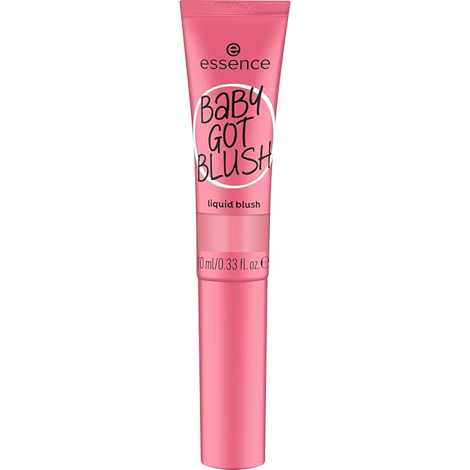 essence | Baby Got Blush Liquid Blush | Lightweight, Buildable, Radiant with Sponge Applicator | Vegan & Cruelty Free (10 | Pinkalicious)