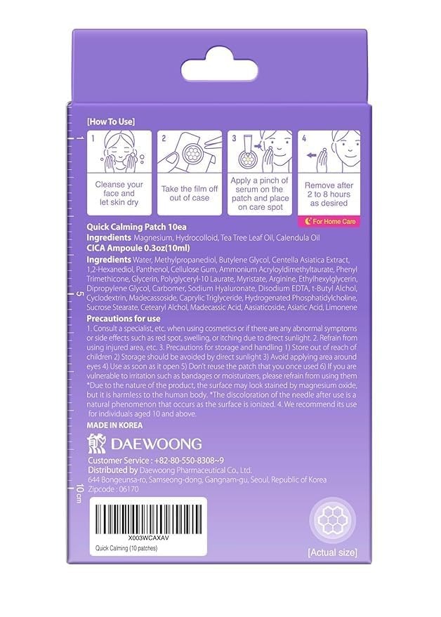 EasyDerm Micro Point Acne Patch Duo β 10 Magnesium Pimple Patches + 6 Real Calming Microdart Patches for Breakout & Post-Blemish Care, 2-Step K-Beauty Skincare Kit