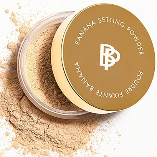 Bellapierre XL Banana Setting Powder | Lightweight Color-Correcting Powder with All Day Makeup Protection | Eliminates Blotchiness and Dark Under-Eye Circles | Talc-Free | Matte Tint - Original - 1 Oz
