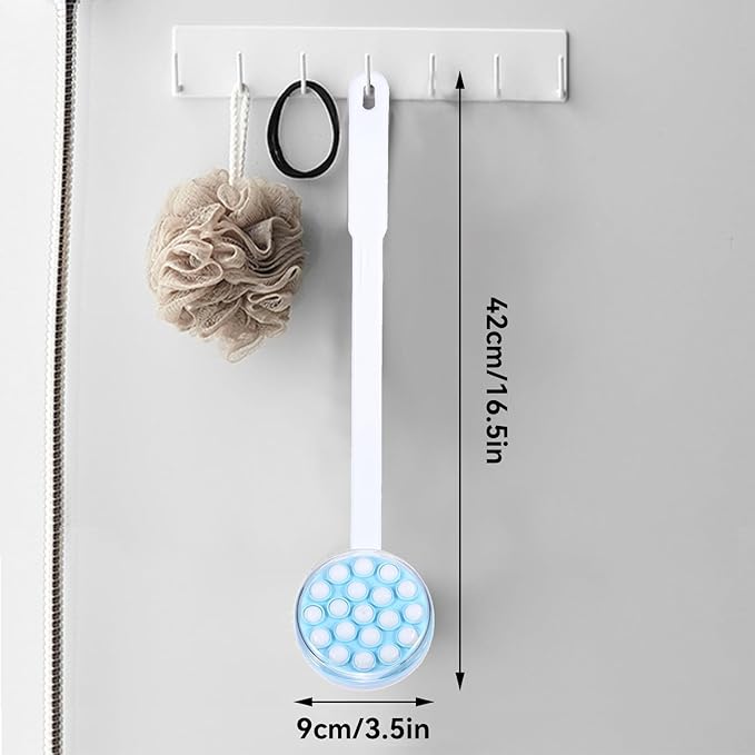 Lotion Applicator for Back, Back Bath Massager Long Handled Lotion Applicator for Body Back and Leg Bath Massaging Tool