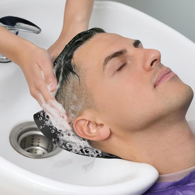 DOITOOL Shampoo Bowl Head Rest Salon Sink Neck Cushion Soft Silicon Shampoo Bowl Neck Rest Pillows Hair Washing Sink Support for Salon Accessories Hair Spa Washing Basin