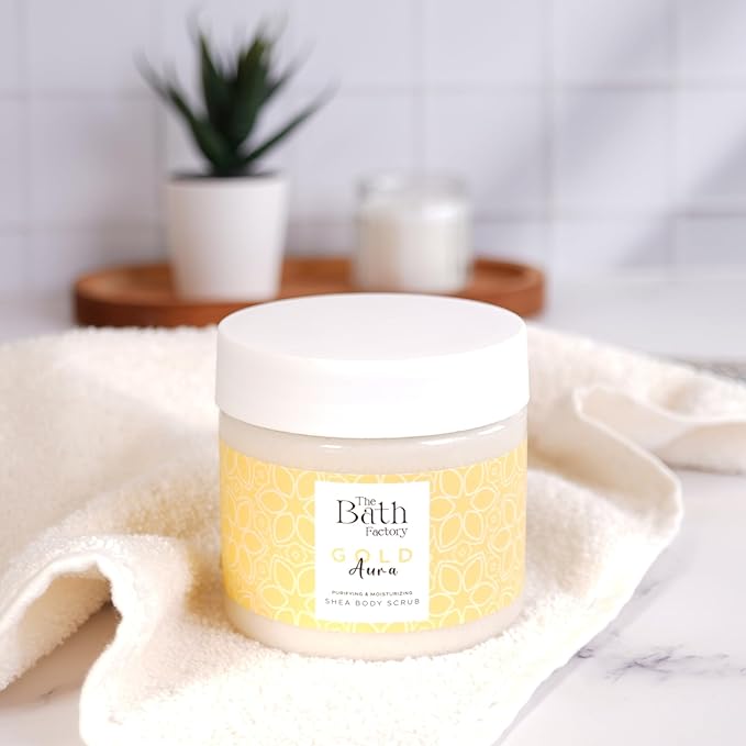 Body Scrub for Exfoliating with Moisturizing Shea Butter | 100% Vegan | Natural Mixing Fruit Extract | Perfect Exfoliator for All Body Parts such as Face, Foot, Hand