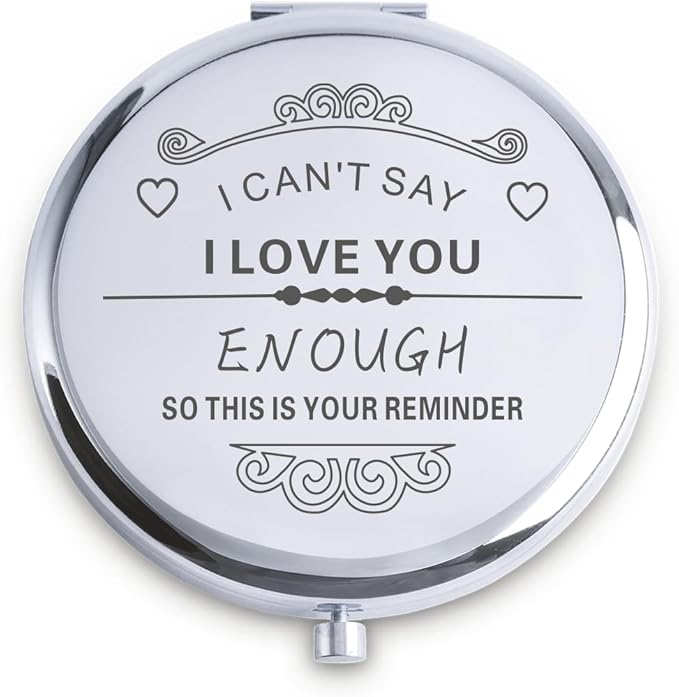 Personalized Gifts for Women Girls, Inspirational Compact Mirrors, 2025 Graduation Gifts for Her, Unique Mothers Day Birthday Gifts for Mom Sister Wife Daughter Niece, Friendship Gifts for Friends