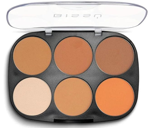 Bissรบ Contouring Powder Palette (6 colors) (03 Bronzed to Dark)