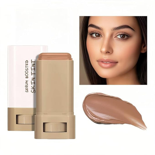 6 Colors Foundation Stick Serum Boosted Skin Concealer, Moisturizing Serum Lightweight Contour Foundation Face Stick for Women (06)