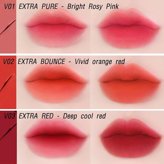 BBIA Last Velvet Tint - Soft & Creamy Matte Finish Lip Stain, Blur Effect with Velvety Texture, Long-Lasting, High Pigment, Lightweight, Non-Drying, Vegan, Korean Lip Makeup (V01 EXTRA PURE)