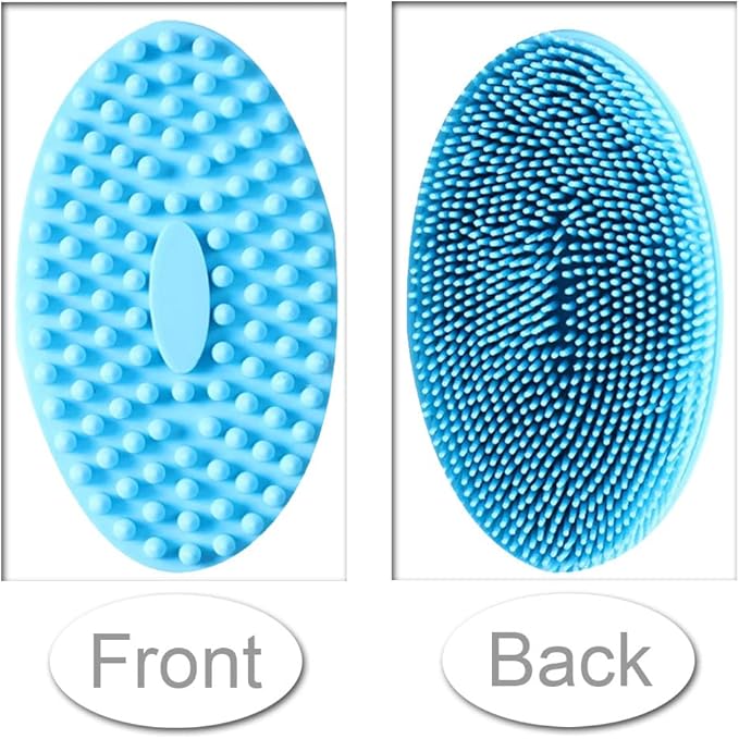 Silicone Body Scrubber Multipurpose Silicone Loofah Exfoliating Bath Brush Comfortable Silicone Body Scrubbers for Use in Shower Silicone Massage Brush for Women Men Daily Use